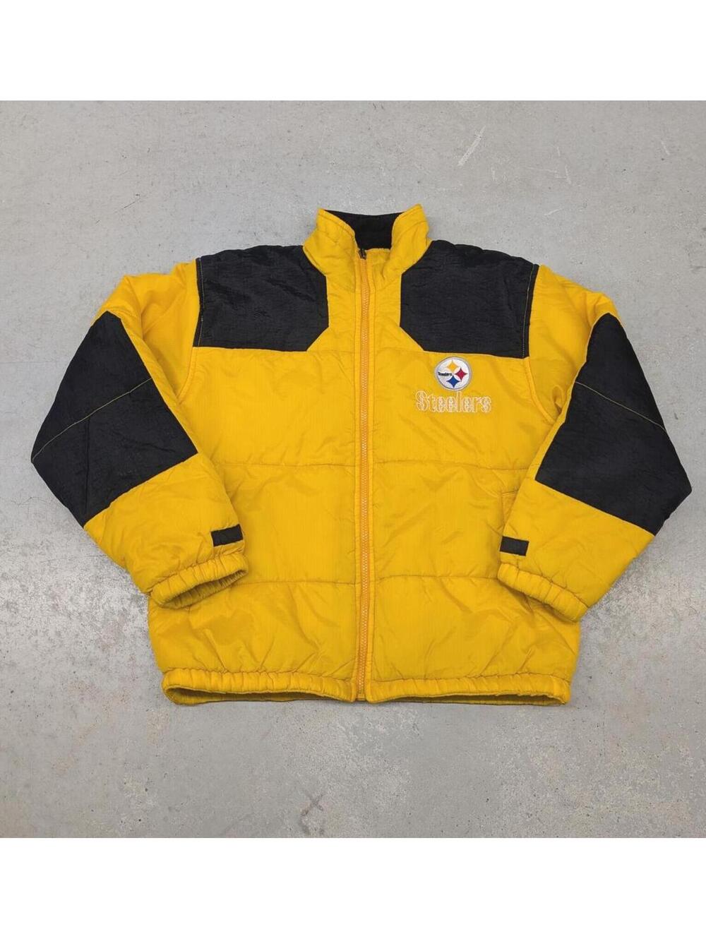 Vintage 90s NFL Pittsburgh Steelers Puffer Jacket